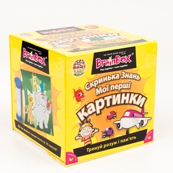 Настільна гра BrainBox Скринька Знань Мої перші картинки, укр. мова (98310) - Pampik - 2