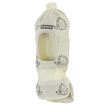 Шапка-шлем Huppa Kelda, M, білий з сірим (85120000-80120-00M) - Pampik