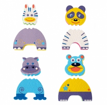 Аквапазли Baby Great Смішні тварини, 4 іграшки (GB-FM4D) - Pampik - 2