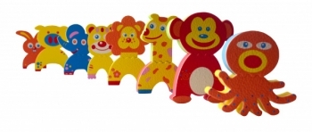 Аквапазли Baby Great Смішні тварини, 8 іграшок (GB-FM8A) - Pampik - 4