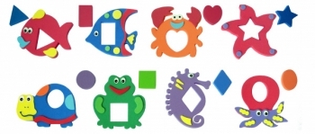 Аквапазли Baby Great Морські мешканці та фігури, 9 іграшок (GB-7624) - Pampik - 4