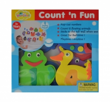 Аквапазли Baby Great Морські мешканці та циферки, 12 іграшок (GB-7623B) - Pampik - 2