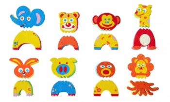 Аквапазли Baby Great Смішні тварини, 8 іграшок (GB-FM8A) - Pampik - 2