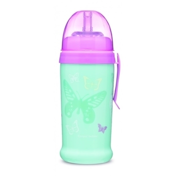 Пляшка для води та напоїв Canpol Babies Butterfly, 350 мл (56/515_tur) - Pampik