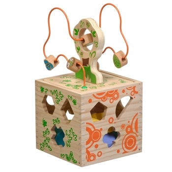 Развивающая игрушка Игрушки из дерева Логический кубик (Д014) - Pampik - 2