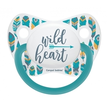 Силіконова анатомічна пустушка Canpol Babies Wild Nature, бірюзовий, 0-6 міс. (23/285_tur) - Pampik