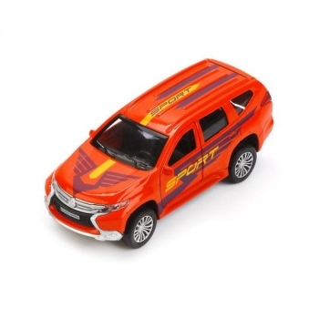 Автомодель Технопарк Mitsubishi Pajero Sport, 1:32, помаранчевий (PAJERO-S-SPORT) - Pampik