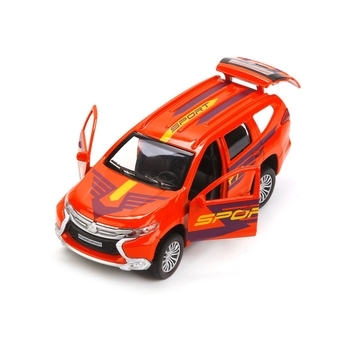 Автомодель Технопарк Mitsubishi Pajero Sport, 1:32, помаранчевий (PAJERO-S-SPORT) - Pampik - 2