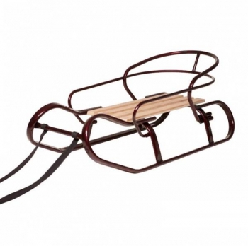 Санки Vitan Експрес, з ручкою-штовхачем, бордовий (7362) - Pampik - 2