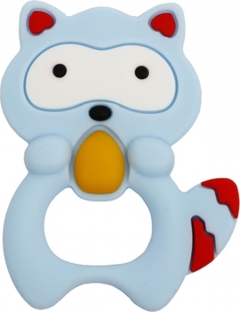 Прорізувач для зубів Lindo Кіт, силіконовий, світло-блакитний (LI 321 к блак) - Pampik