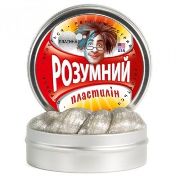 Розумний пластилін Thinking Putty Платина, 80 г (ti22002) - Pampik