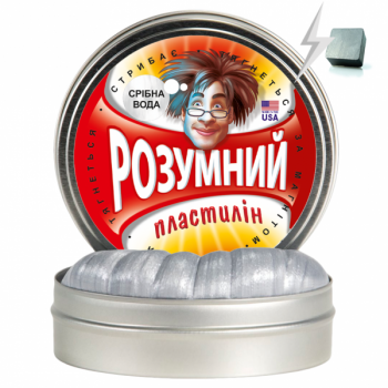 Розумний пластилін Thinking Putty Срібна вода, 80 г (ti16002) - Pampik