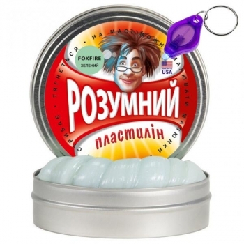 Розумний пластилін Thinking Putty Foxfire Зелений фантом, 80 г (ti17002/1) - Pampik