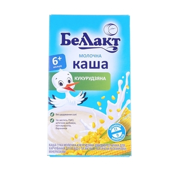 Молочна каша Беллакт кукурудзяна, 200 г - Pampik