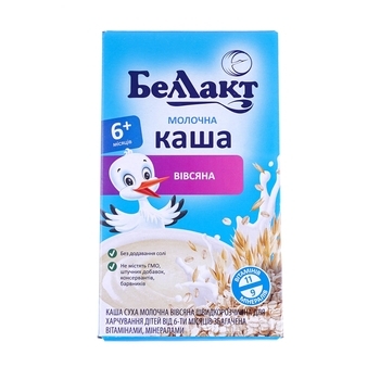 Молочна каша Беллакт Вівсяна, 200 г - Pampik
