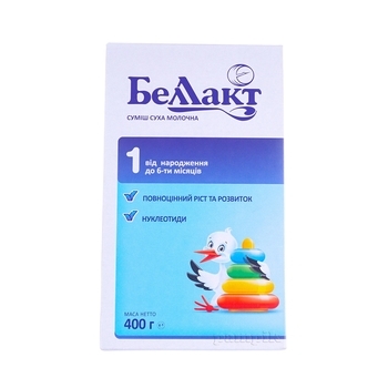 Суха молочна суміш Беллакт 1, 400 г - Pampik