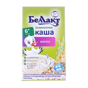Безмолочна каша Беллакт Вівсяна, 200 г - Pampik