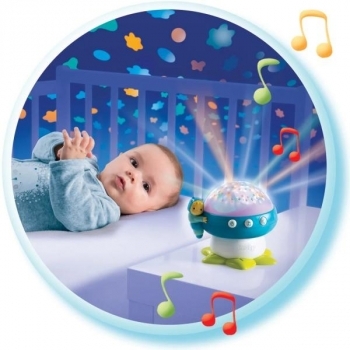 Музичний нічник-проектор Smoby Cotoons Грибочек, блакитний (110109) - Pampik - 2