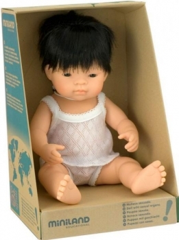 Лялька-пупс Miniland Хлопчик-азіат, 38 см (31155) - Pampik