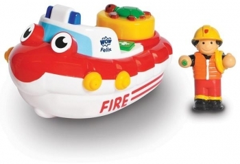Игрушка для купания WOW Toys Fireboat Felix Пожарный катер Феликса (01017) - Pampik
