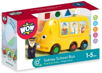 Іграшка WOW Toys Sidney School Bus Шкільний автобус Сідней (01010) - Pampik - 4