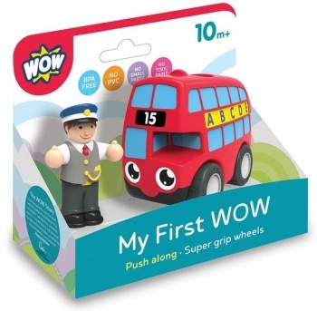 Іграшка WOW Toys Red Bus Basil Лондонський автобус (10412) - Pampik - 3