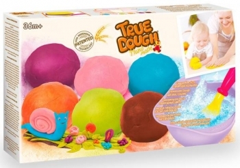 Набір для ліплення TrueDough Природні кольори, 6 кольорів (21031) - Pampik