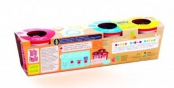 Набор для лепки Tutti-Frutti Формы, неоновые цвета (BJTT15050) - Pampik