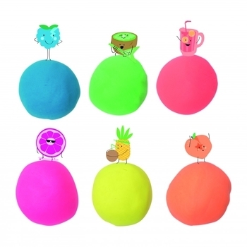 Набор для лепки Tutti-Frutti Фруктовые ароматы, неоновые цвета (BJTT15052) - Pampik - 3