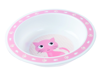 Тарілочка глибока Canpol Babies Кішечка, 270 мл, рожевий (4/412) - Pampik
