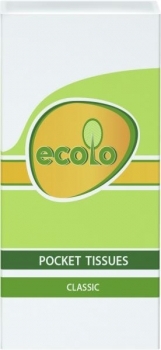 

Носовые платки Ecolo, 10 уп х 9 шт, Белый