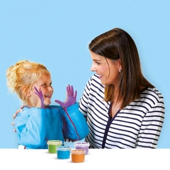 Повітряні пальчикові фарби Ses Creative My first Яскрава пінка, 4 кольори (14441S) - Pampik - 5