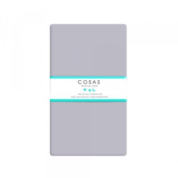 Простирадло на резинці Cosas Преміум, 120х60х10 см, сірий - Pampik