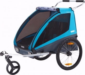 

Велосипедный двухместный прицеп Thule Coaster XT Bike Trailer + Stroll, голубой (TH10101803)