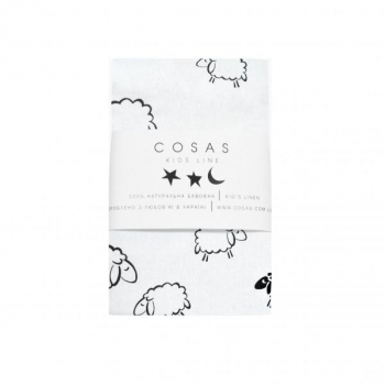 Наволочка Cosas Овечка, 60х40 см, білий - Pampik