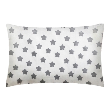 Наволочка Cosas Зірки, бязь, 70х50 см, білий з сірим - Pampik - 2