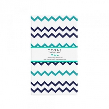 Простирадло на резинці Cosas Преміум, 120х60 см, синій - Pampik