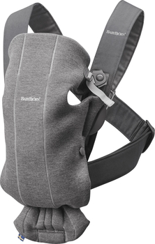 Рюкзак-кенгуру BabyBjorn Baby Carrier Mini, серый (21084) - Pampik