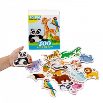 Набір магнітів Magdum Щасливі дітки Зоопарк (ML4031-01 EN) - Pampik