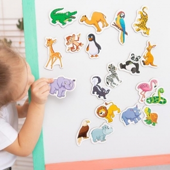 Набір магнітів Magdum Щасливі дітки Зоопарк (ML4031-01 EN) - Pampik - 4