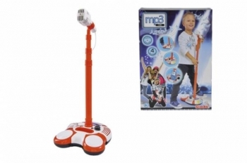 Микрофон Simba, со световыми эффектами, на стойке (6837816) - Pampik