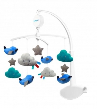 Музичний мобіль BabyOno Хмарки і літачки (627) - Pampik
