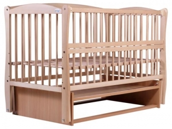 

Кроватка Babyroom Элит резьба DER-6, бук светлый (622023