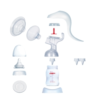 Ручной молокоотсос Pigeon с бутылочкой (26488) - Pampik - 2