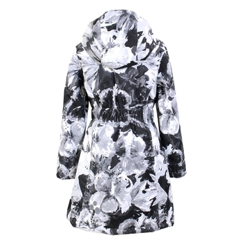 Пальто Huppa Luisa Black Pattern, поліестер, р.128, чорний з білим (12430004-91109-128) - Pampik - 2