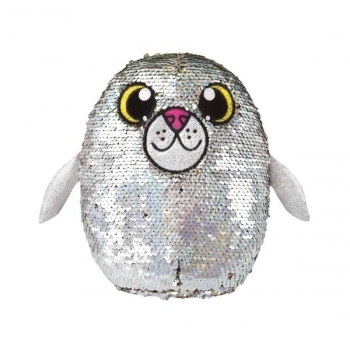 Мягкая игрушка Shimmeez S2 Тюлень Блестяшка, 20 см, серебристый (SH01053S) - Pampik