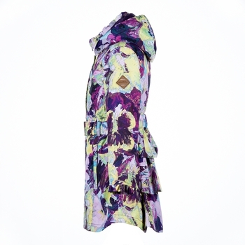 Пальто Huppa Leandra Dark Lilac Pattern, поліестер, р.128, фіолетовий з білим (18030004-91173-128) - Pampik - 4