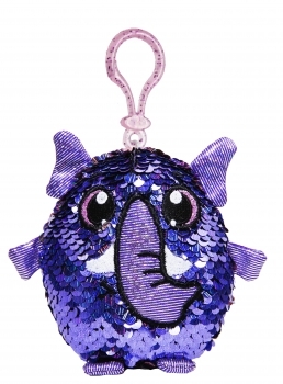 М'яка іграшка-брелок Shimmeez S2 Добрий Слон, 9 см, фіолетовий (SH01052E) - Pampik - 2