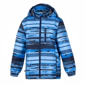 Куртка Huppa Janek Blue Pattern, поліестер, р.140, синій (18170004-93335-140) - Pampik