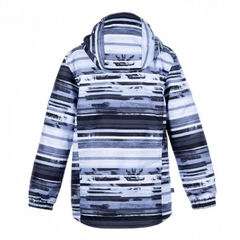 Куртка Huppa Janek Gray Pattern, поліестер, р.140, сірий (18170004-93348-140) - Pampik - 2